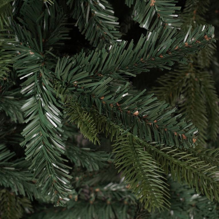 Albero di Natale 180 cm Verde 1210 Rami Apertura Rami Singoli 180h cm, Ignifugo Ritardante di Fiamma - Jingle Bell