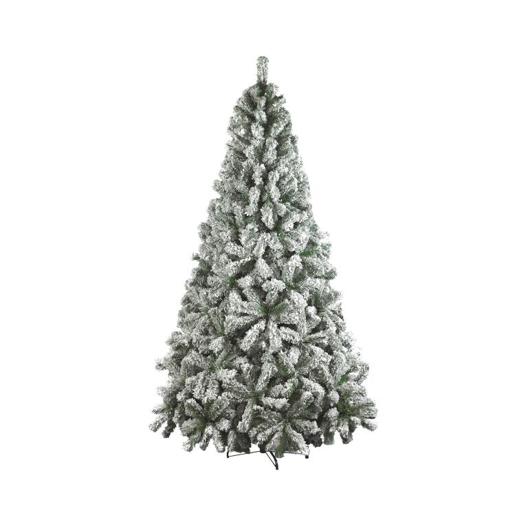 Albero di Natale 180 cm Verde 664 Rami Apertura Rami Singoli 180h cm, Effetto Innevato - Hollybell