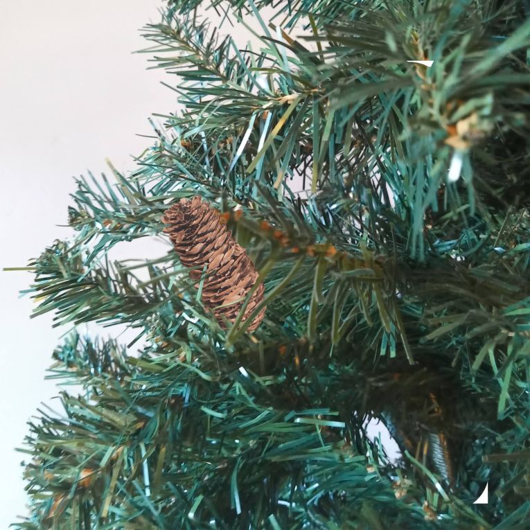 Albero di Natale 180 cm Verde 839 Rami Apertura Rami Singoli 180h cm, Ignifugo Ritardante di Fiamma - Silent Night
