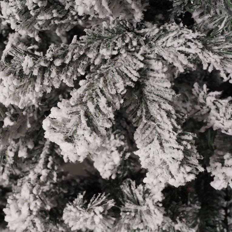 Albero di Natale 270 cm Verde 1812 Rami Apertura a Ombrello 270h cm, Effetto Innevato - Hollybell