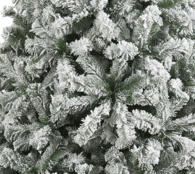 Albero di Natale 270 cm Verde 1812 Rami Apertura a Ombrello 270h cm, Effetto Innevato - Hollybell