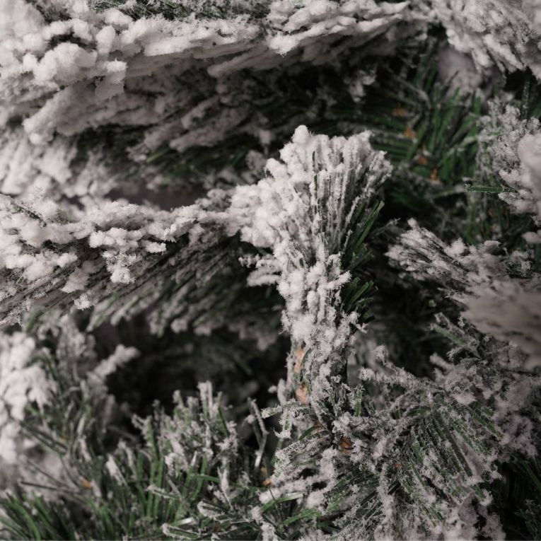 Albero di Natale 270 cm Verde 1812 Rami Apertura a Ombrello 270h cm, Effetto Innevato - Hollybell