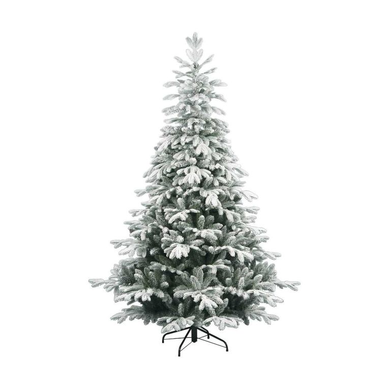 Albero di Natale floccato in PVC, h180 cm