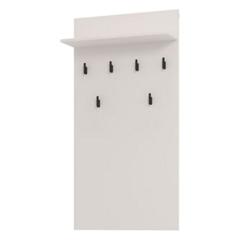 Appendiabiti Cashmere Nero set Fissaggio a Muro Incluso 6 Ganci 115h cm, Installazione a Muro - Gonars