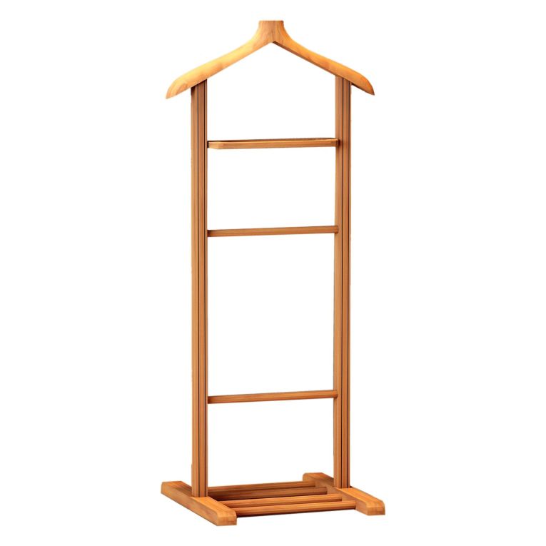 Appendiabiti Marrone Rovere Installazione a Terra Sfumatura Colore Struttura Rovere 120h cm, - Oulux