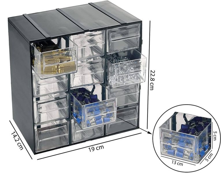 Armadio antracite slim 19x22h cm - Adorata