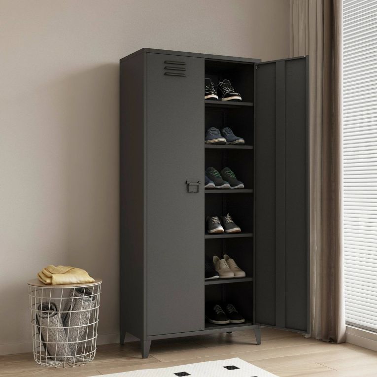 Armadio ardesia ante battenti 80x180h cm - Pezzaze