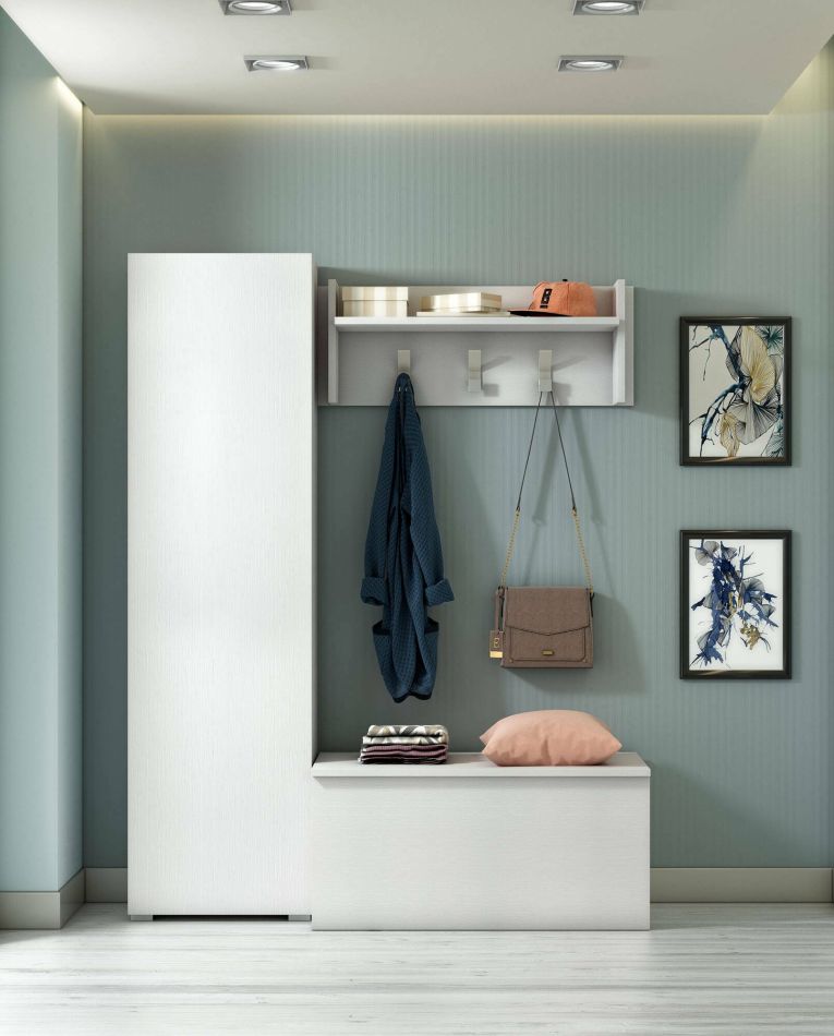 Armadio bianco 1 anta 50x182h cm - Abuela