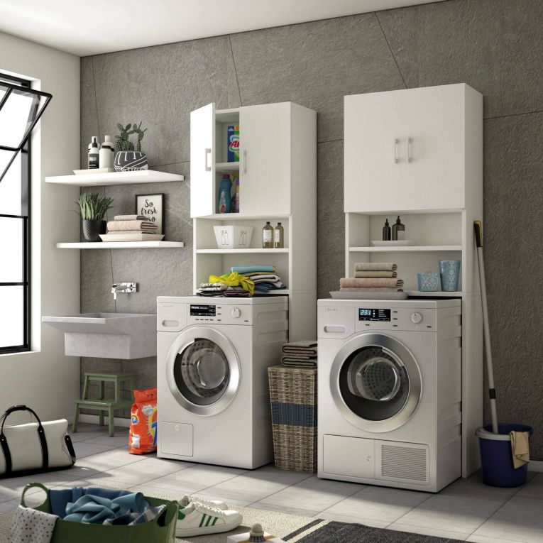 Armadio bianco 2 ante 65x195h cm - Agar