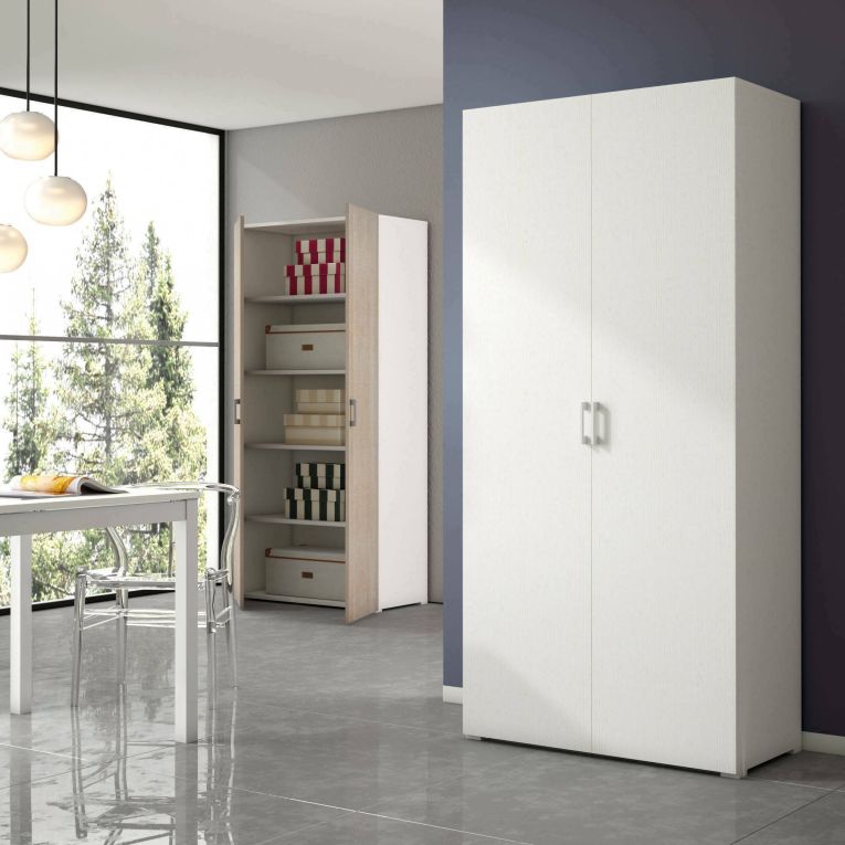 Armadio bianco 2 ante 90x195h cm - Aliosha