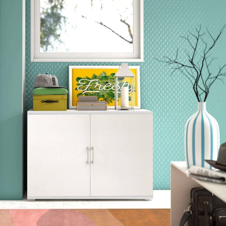 Armadio bianco 2 ante 90x66h cm - Serafinito