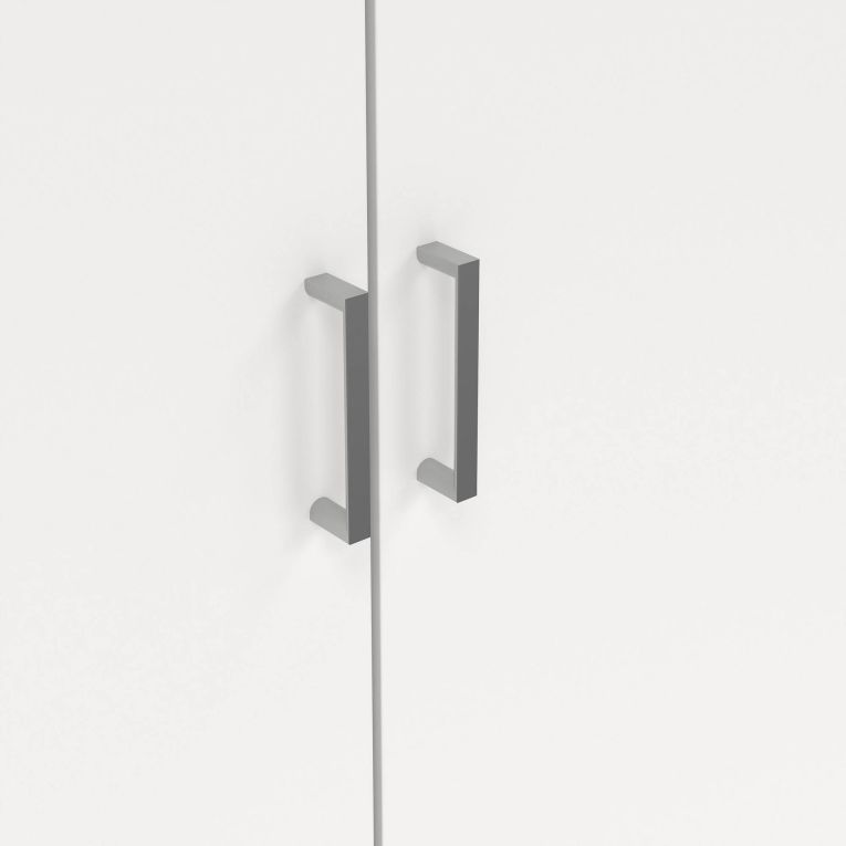 Armadio bianco 2 ante portascope 73x180h cm - Abadubidu
