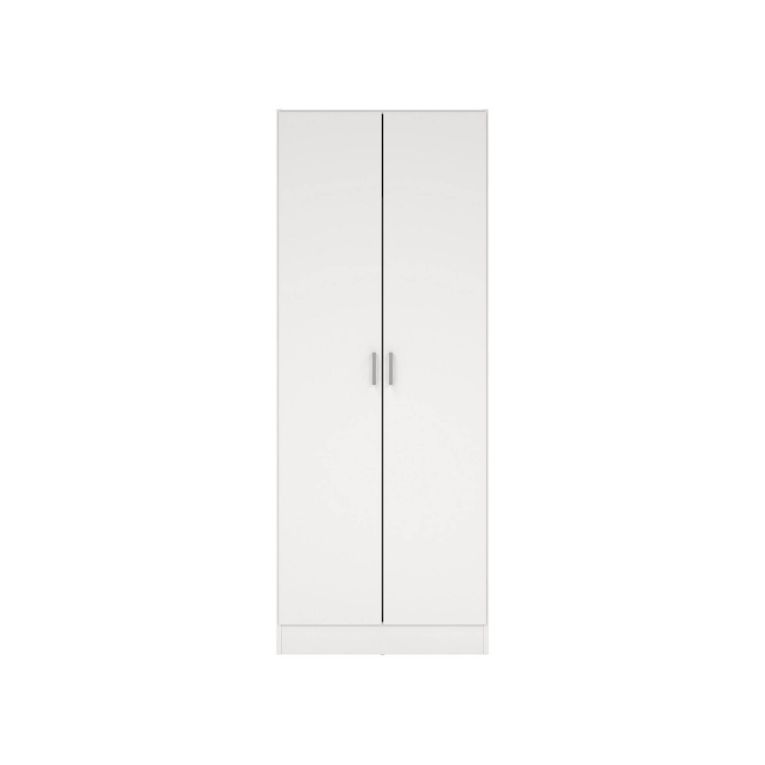 Armadio bianco 2 ante portascope 73x180h cm - Abadubidu