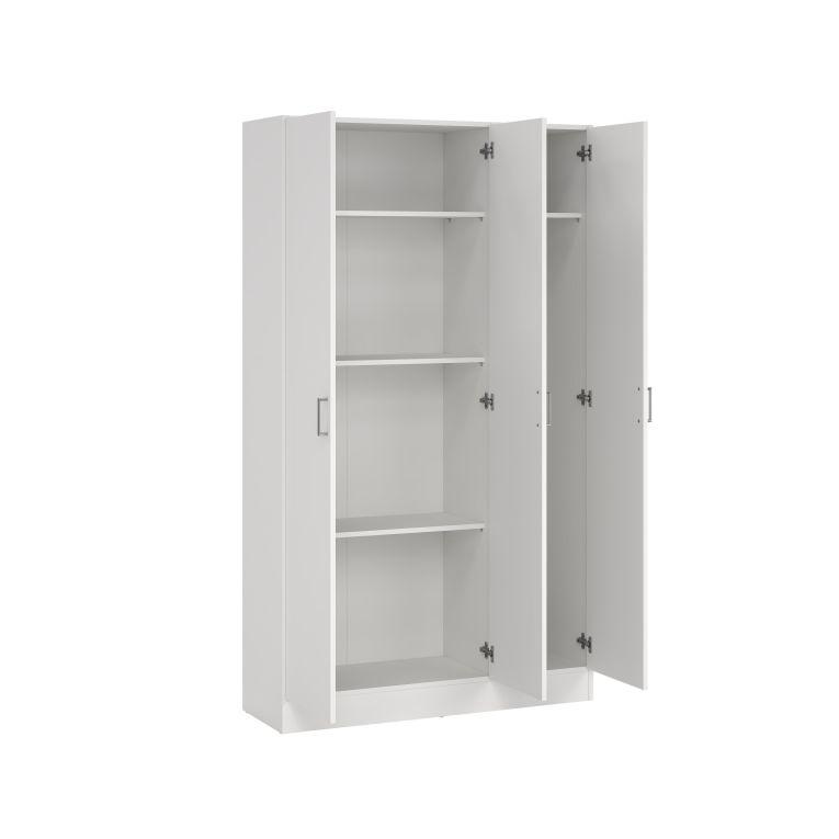 Armadio bianco 3 ante salvaspazio 109x180h cm - Ranuncolo