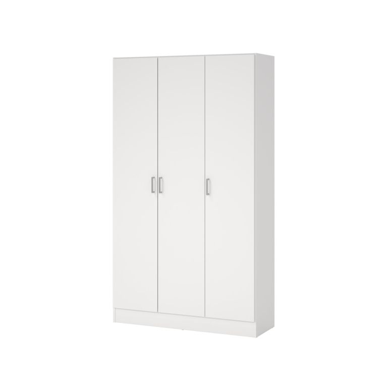 Armadio bianco 3 ante salvaspazio 109x180h cm - Ranuncolo