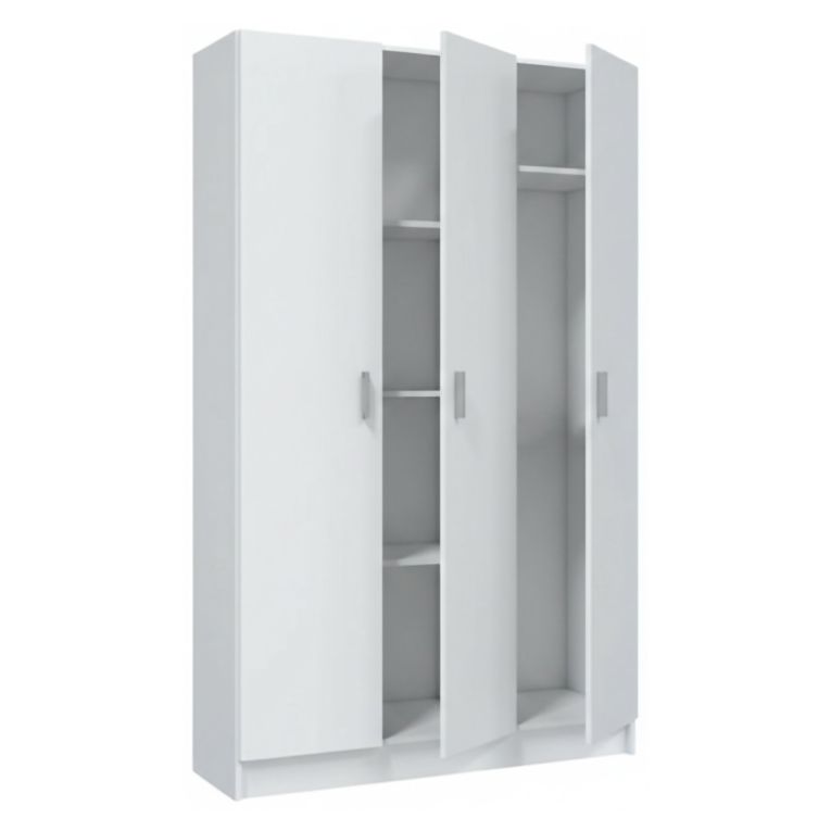 Armadio bianco 3 ante salvaspazio 109x180h cm - Ranuncolo