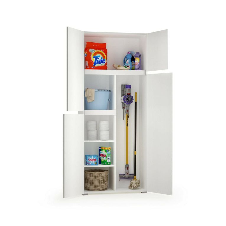 Armadio bianco 4 ante 80x195h cm - Attiniaro