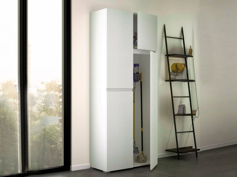 Armadio bianco 4 ante 80x195h cm - Attiniaro