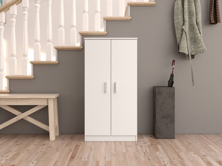 Armadio bianco ante battenti 55x108h cm - Akimera