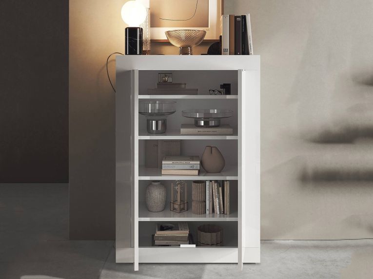 Armadio bianco ante battenti 78x113h cm - Bienvenu