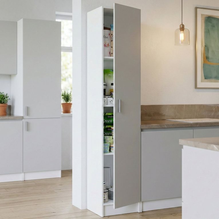 Armadio bianco bagno 37x180h cm - Alexander
