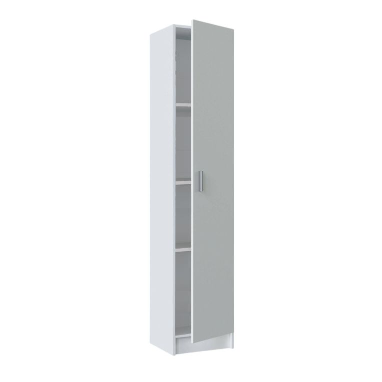 Armadio bianco bagno 37x180h cm - Alexander
