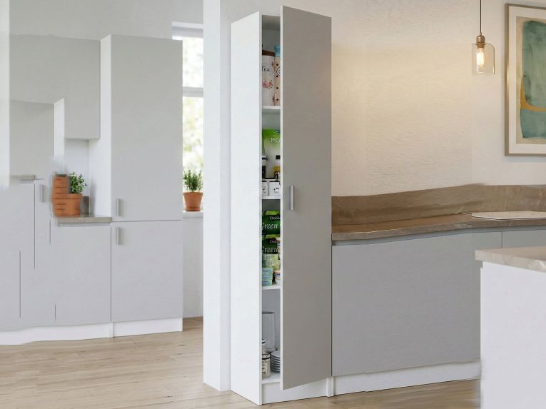 Armadio bianco bagno 37x180h cm - Alexander