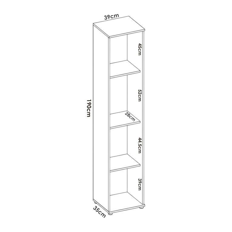 Armadio bianco bagno 39x190h cm - Arrow