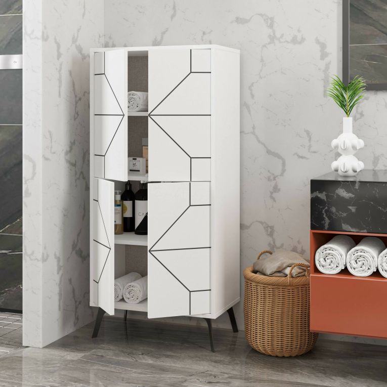 Armadio bianco colonna 62x136h cm - Bussola