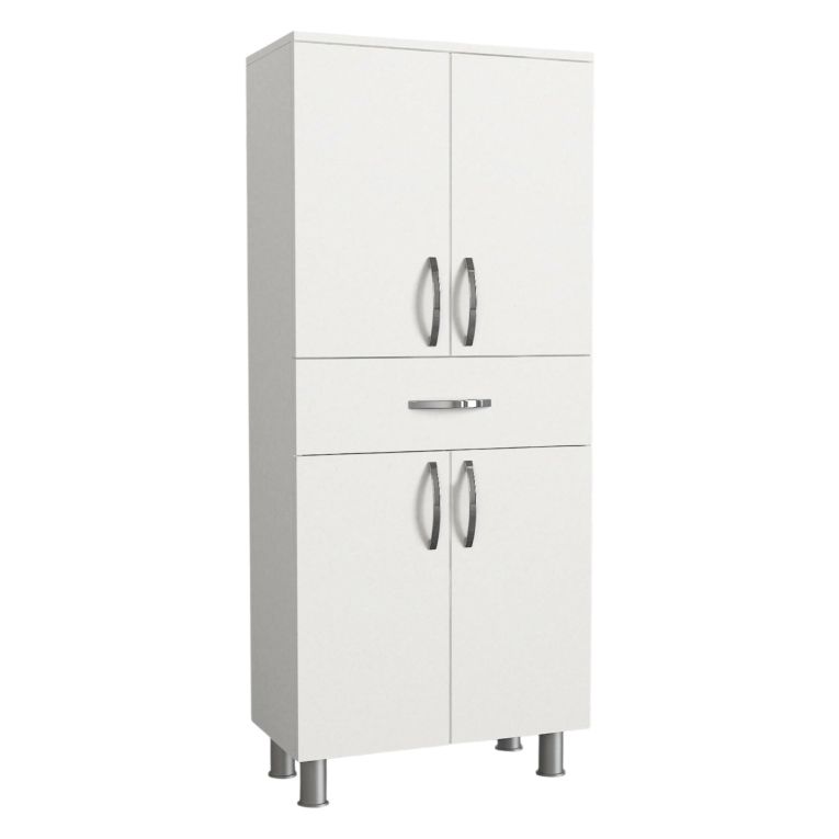 Armadio bianco con cassetto 59x140h cm - Iolana