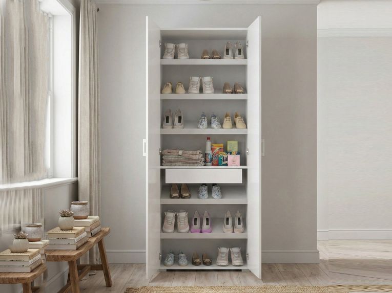 Armadio bianco con cassetto 72x195h cm - Angy