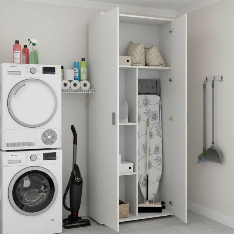 Armadio bianco cucina 78x190h cm - Arna
