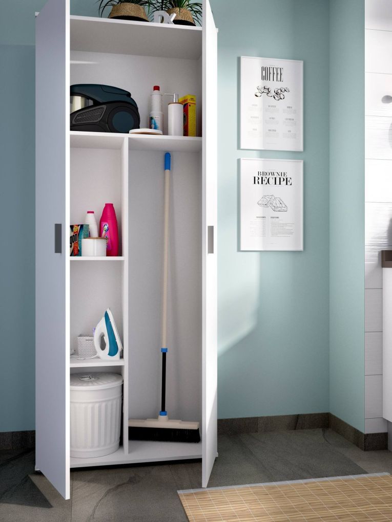 Armadio bianco cucina 78x190h cm - Arna