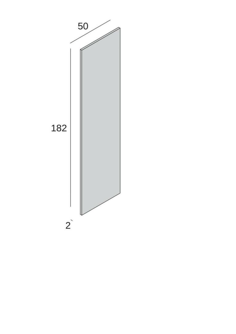 Armadio bianco e legno 1 anta 50x182h cm - Abuela