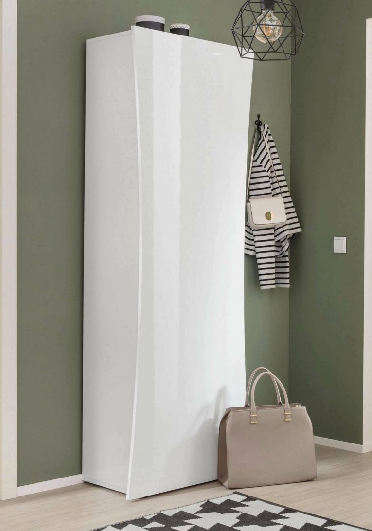 Armadio bianco lucido ante battenti 63x187h cm - Angi