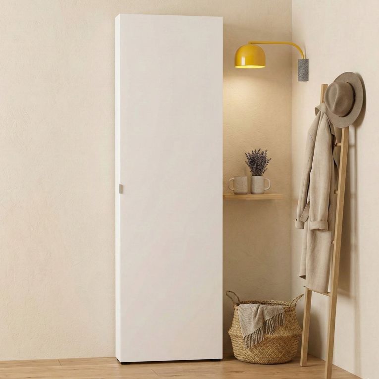 Armadio bianco lucido colonna 60x200h cm - Prehnite