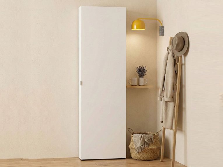 Armadio bianco lucido colonna 60x200h cm - Prehnite