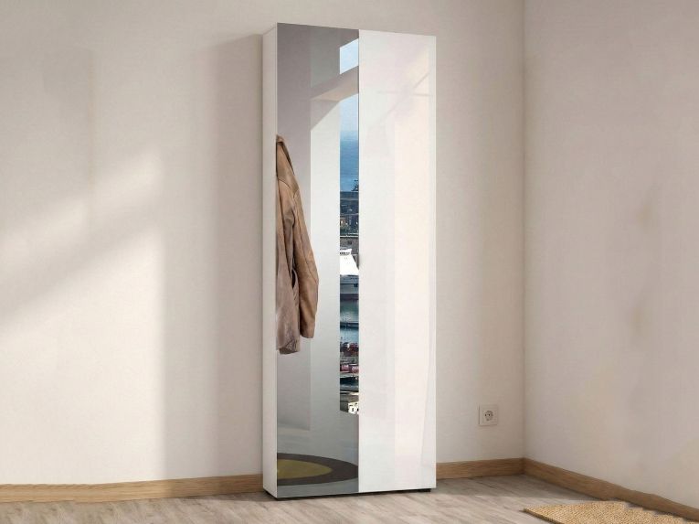 Armadio bianco lucido salvaspazio 70x200h cm - Crisocolla