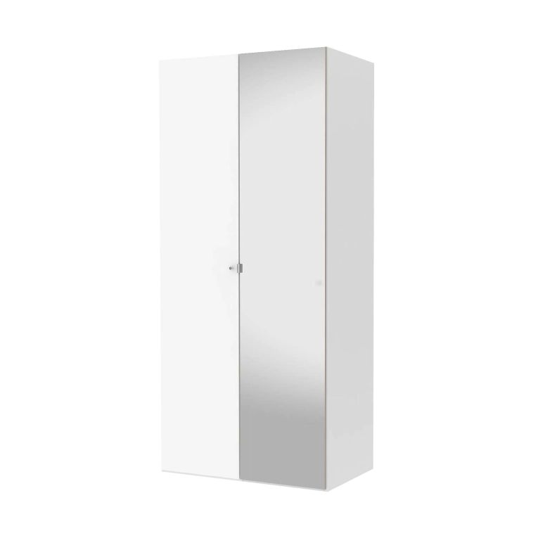 Armadio bianco lucido salvaspazio 98x218h cm - Avise