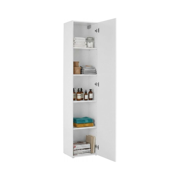 Armadio bianco lucido slim 40x180h cm - Aquili