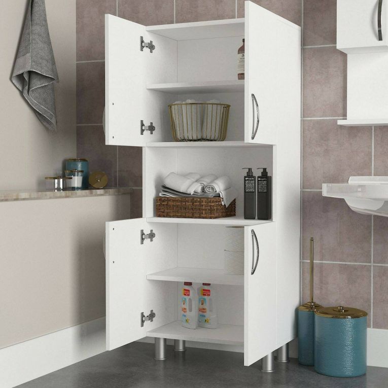 Armadio bianco multifunzione 59x140h cm - Tchoo