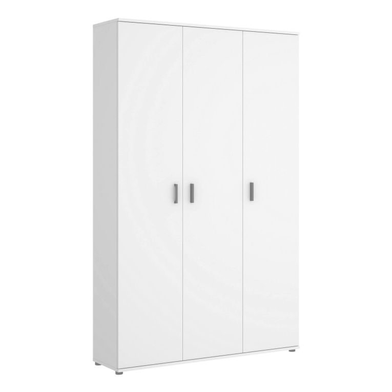 Armadio bianco multiuso 116x190h cm - Aniello