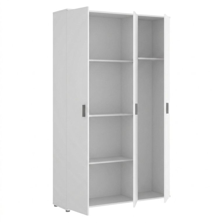 Armadio bianco multiuso 116x190h cm - Aniello