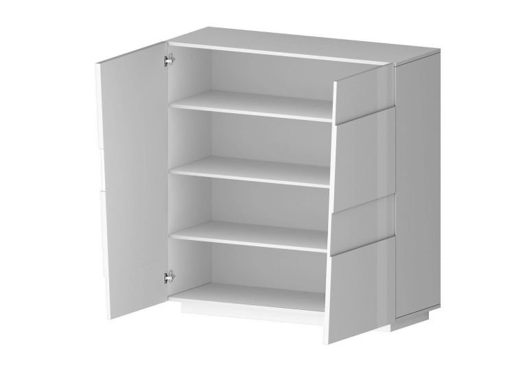 Armadio bianco multiuso 120x126h cm - Aulla