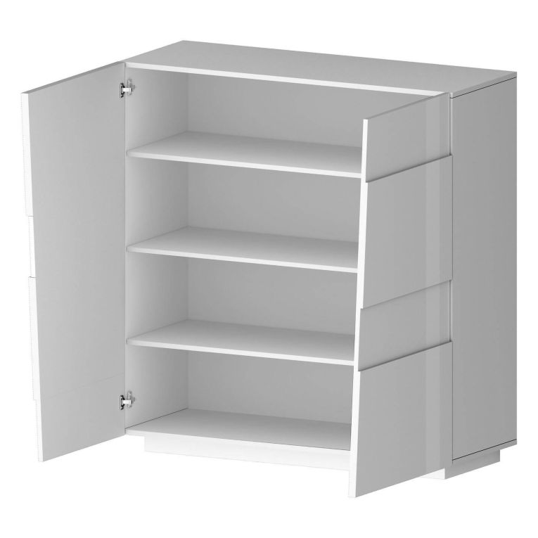 Armadio bianco multiuso 120x126h cm - Aulla
