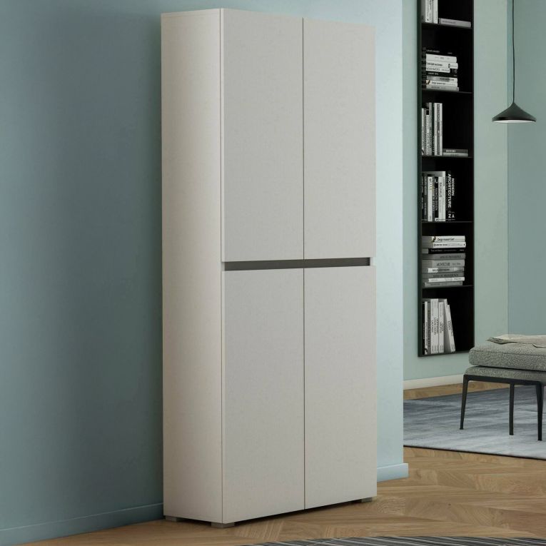 Armadio bianco multiuso 80x195h cm - Arro