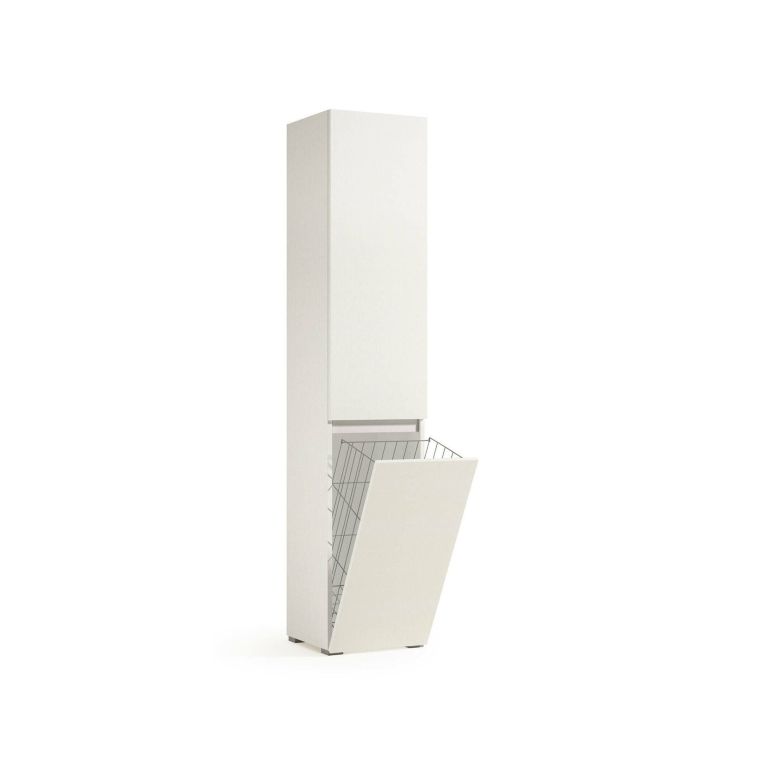 Armadio bianco portabiancheria 45x195h cm - Aro
