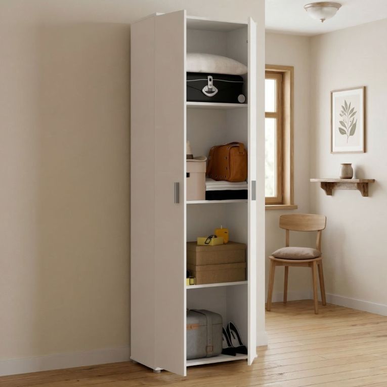 Armadio bianco salvaspazio 61x190h cm - Aixam
