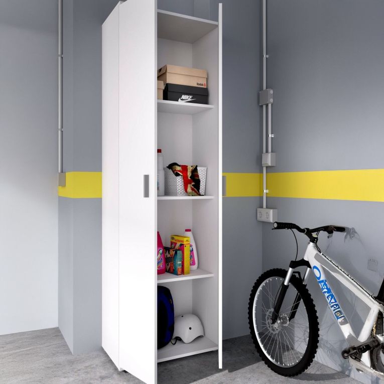 Armadio bianco salvaspazio 61x190h cm - Aixam