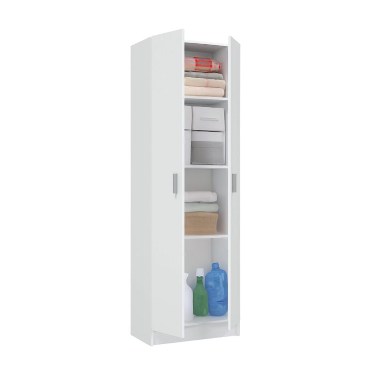 Armadio bianco sgabuzzino 59x180h cm - Aragorn